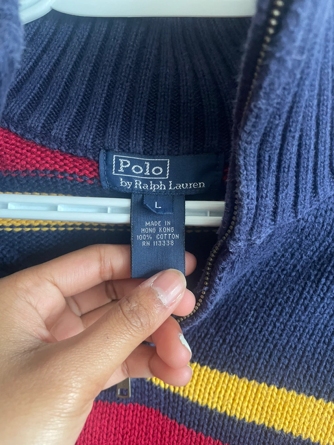 Polo by Ralph Lauren Striped 1/4 Zip Sweater - photo 3