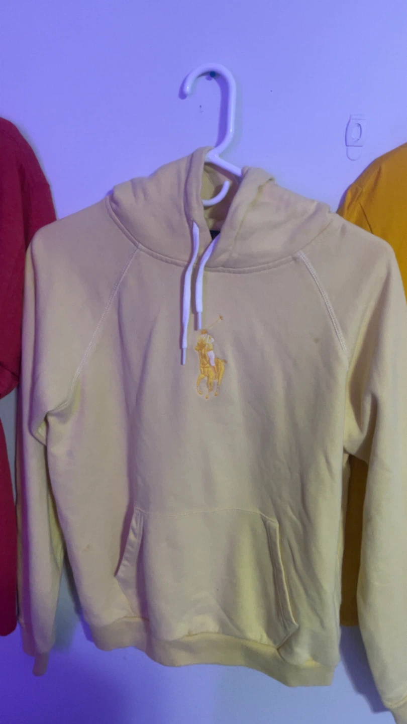 Yellow Polo Ralph Lauren Hoodie medium