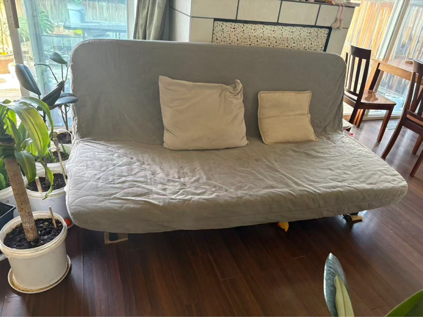 Grey Futon Sofa