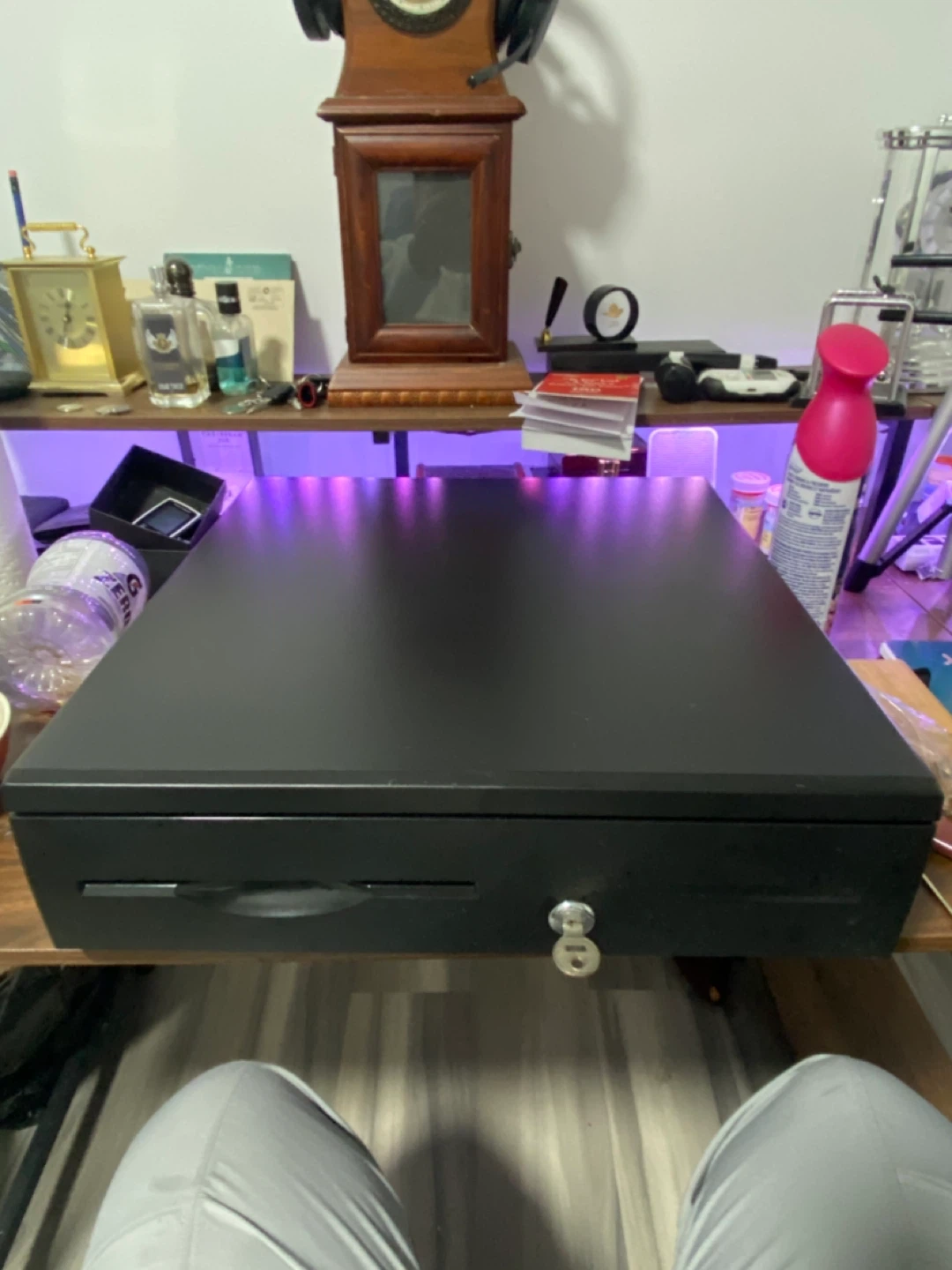 Black Cash Drawer with Key Lock
