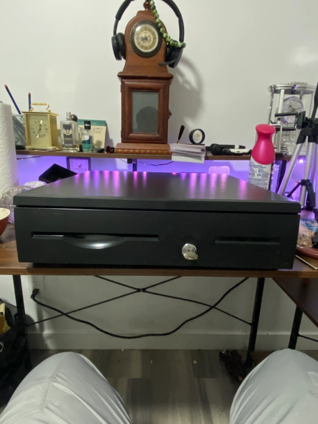 Black Cash Drawer with Key Lock - photo 2