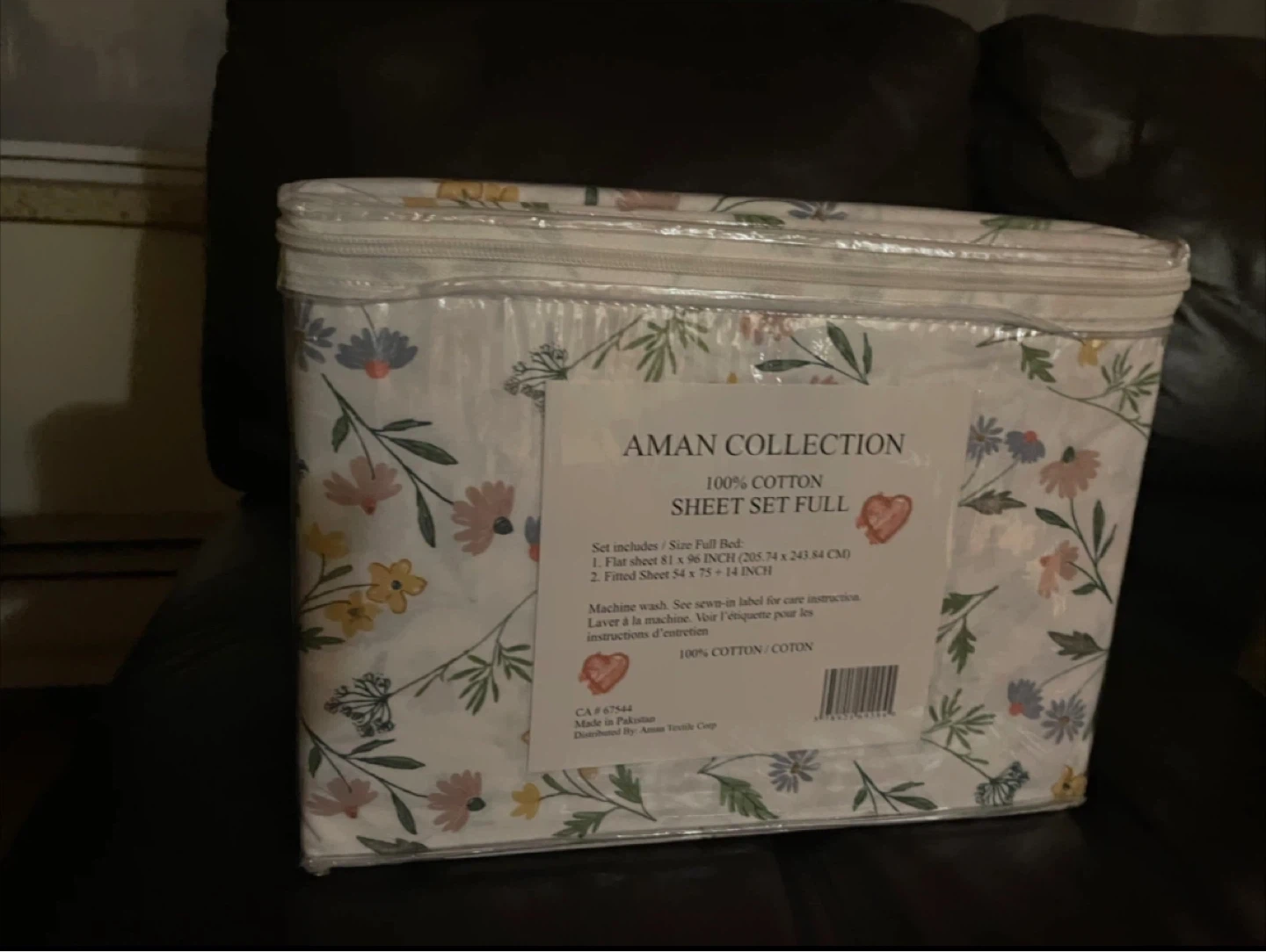 Aman Collection 100% Cotton Full Sheet Set
