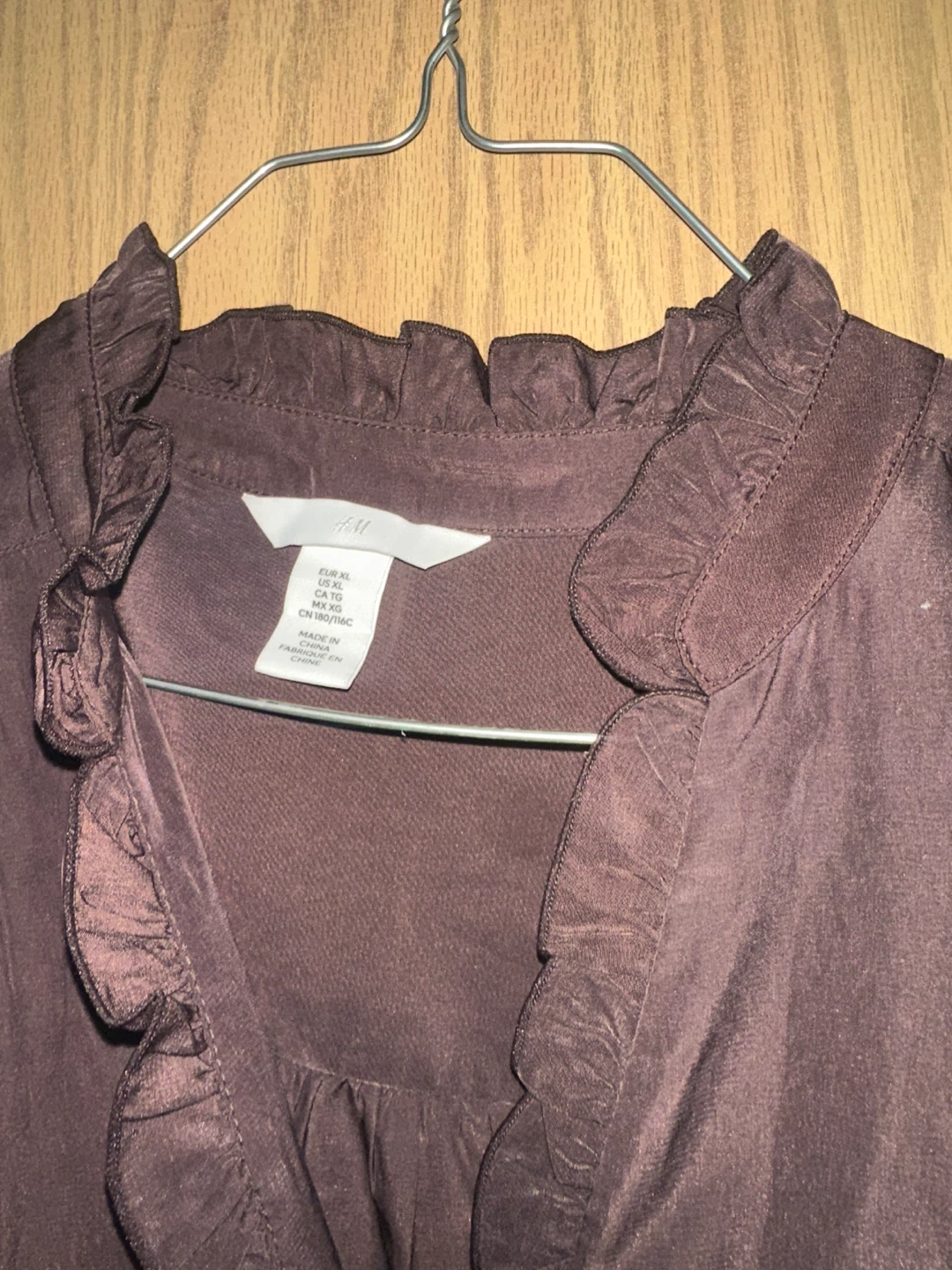 H&M Ruffled Neck Long Sleeve Dress - XL - photo 3