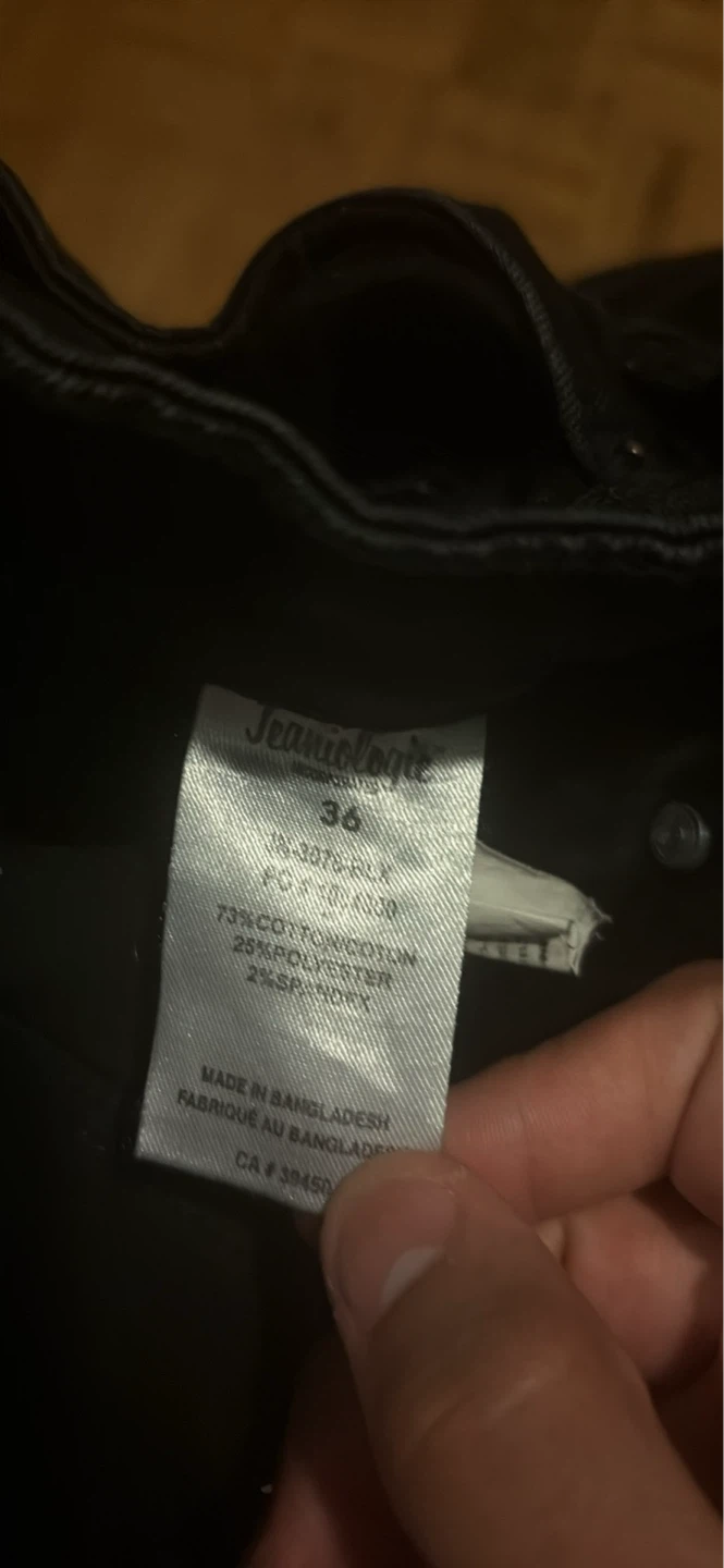 Jeaniologie Black Slim Fit Jeans Size 36 - photo 4