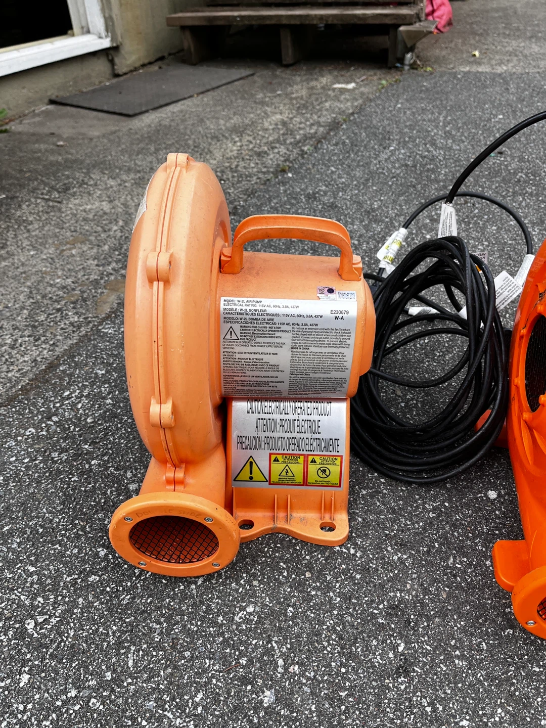 W-2L Air Pump Blower for Inflatables - photo 5