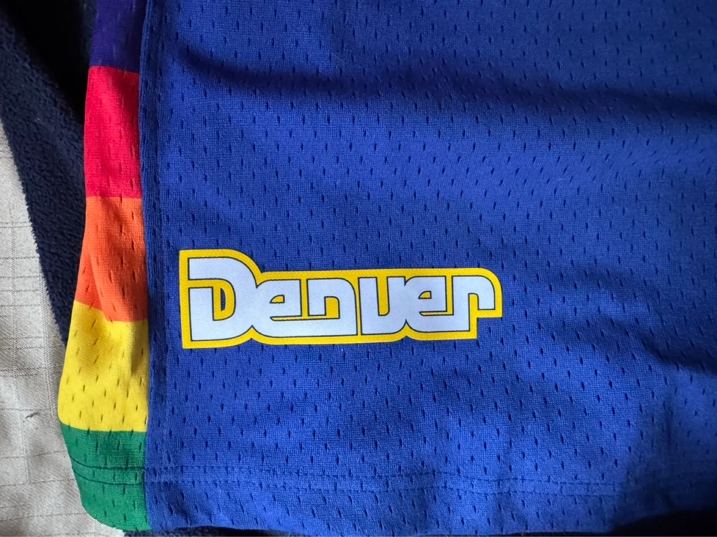 Mitchell & Ness Denver Nuggets NBA Basketball Shorts - photo 2
