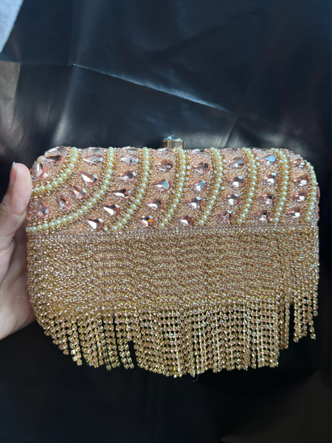 Beaded Clutch Purses with Fringe - photo 2