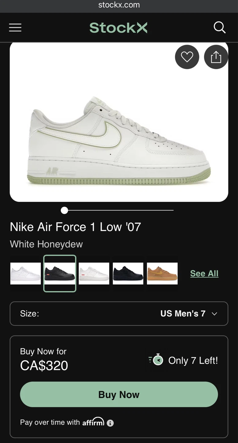 Nike Air Force 1 '07 sneakers (Sz 11) - photo 2