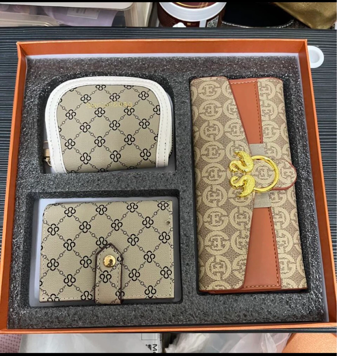 Swan 3-Piece Wallet Set