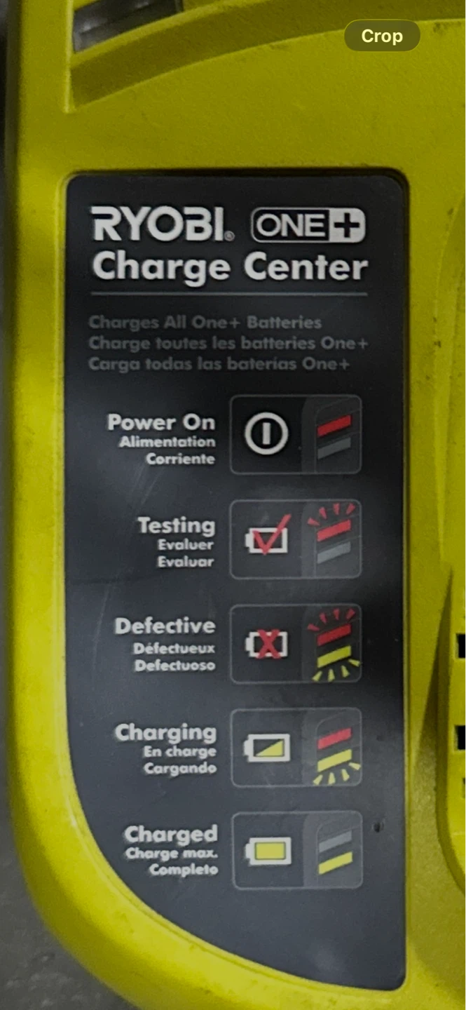 Ryobi ONE+ Charger P113 Charge Center - photo 4