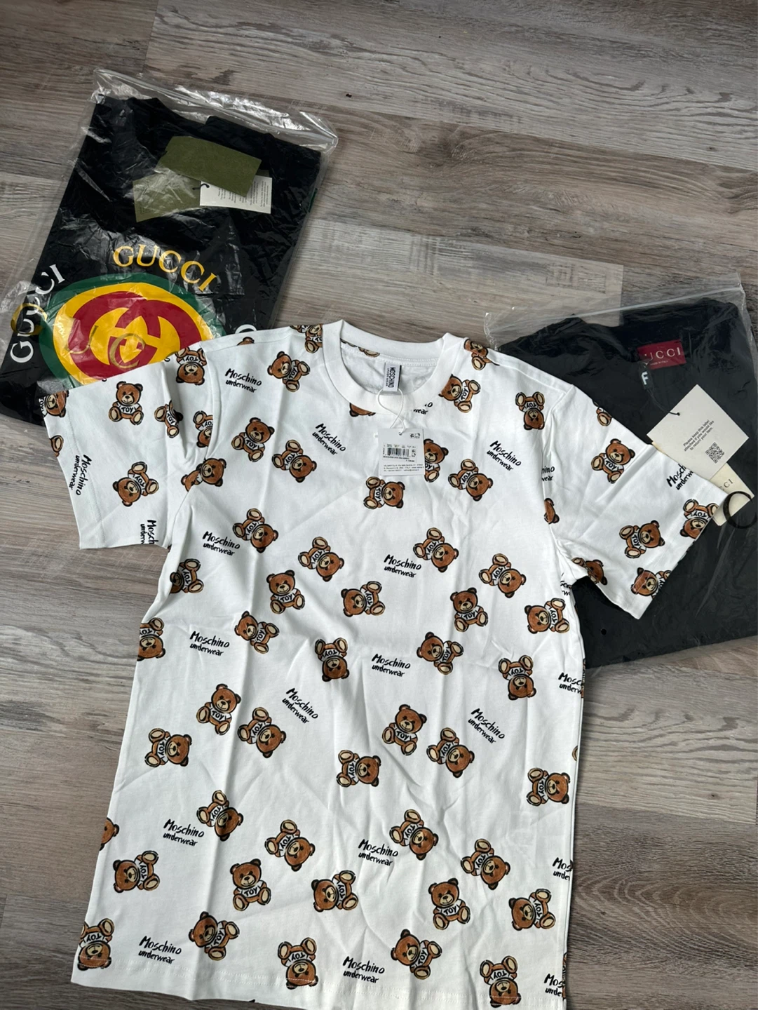 Moschino Underwear White Teddy Bear Print T-Shirt - photo 4