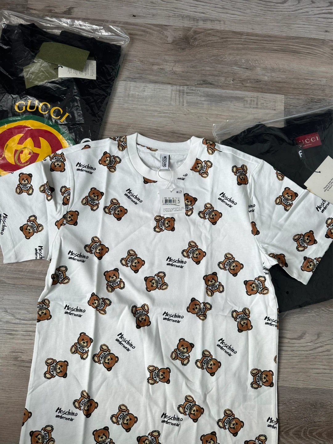 Moschino Underwear White Teddy Bear Print T-Shirt - photo 5