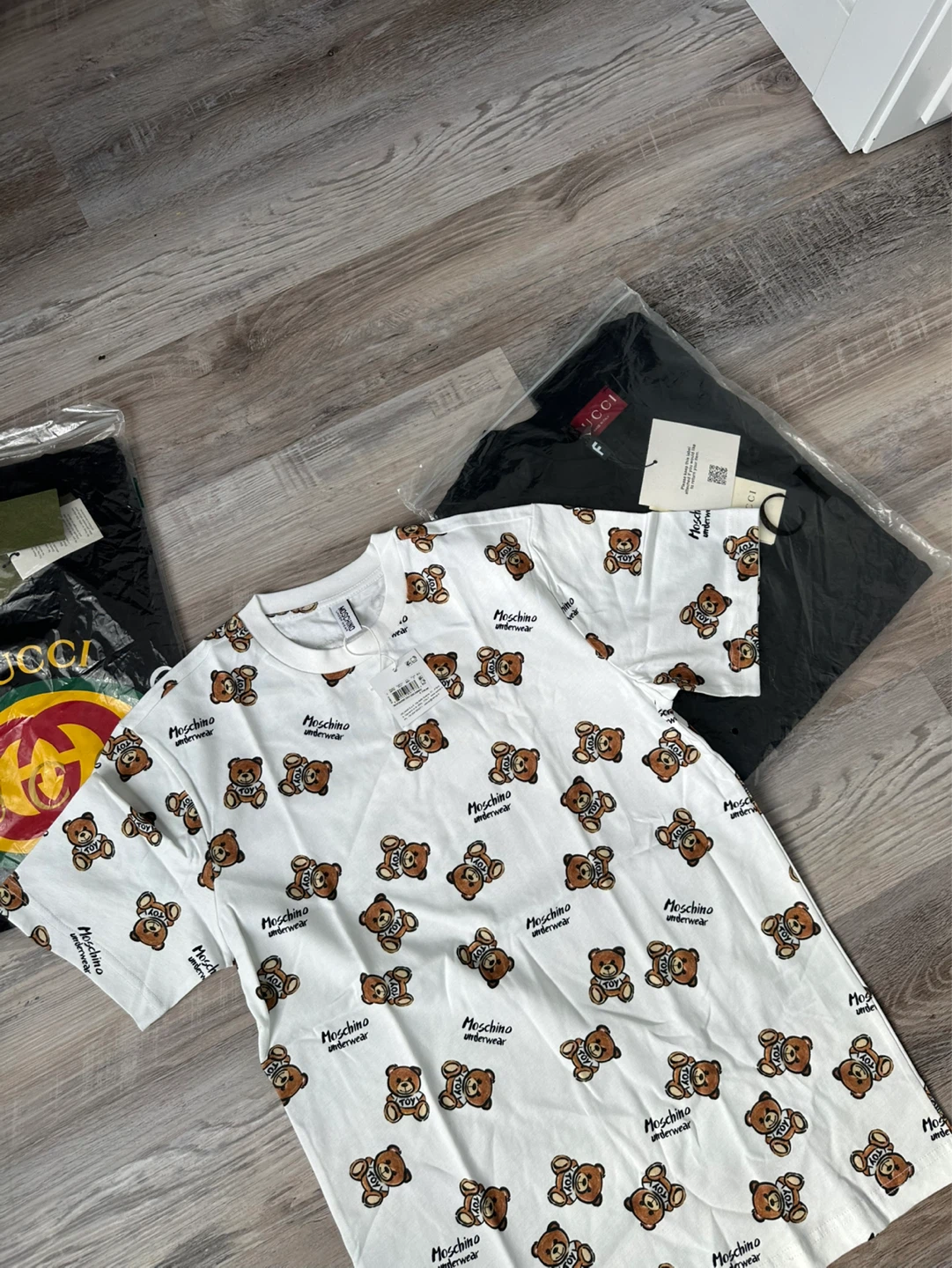 Moschino Underwear White Teddy Bear Print T-Shirt - photo 2