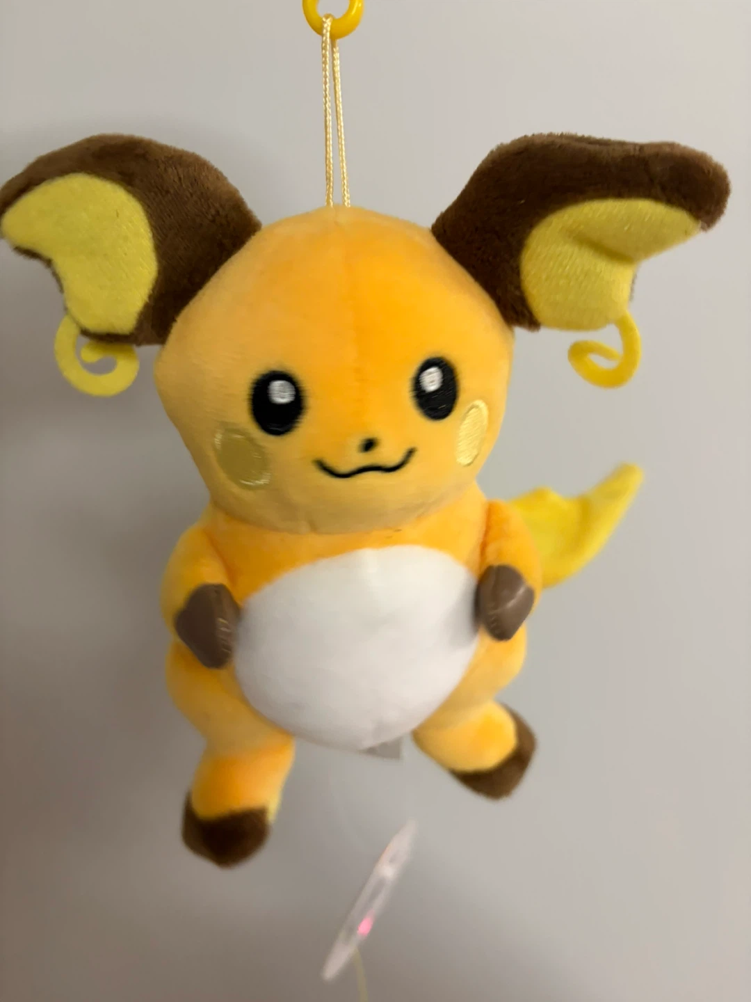 Pokémon Raichu Plush Backpack Clip with tag