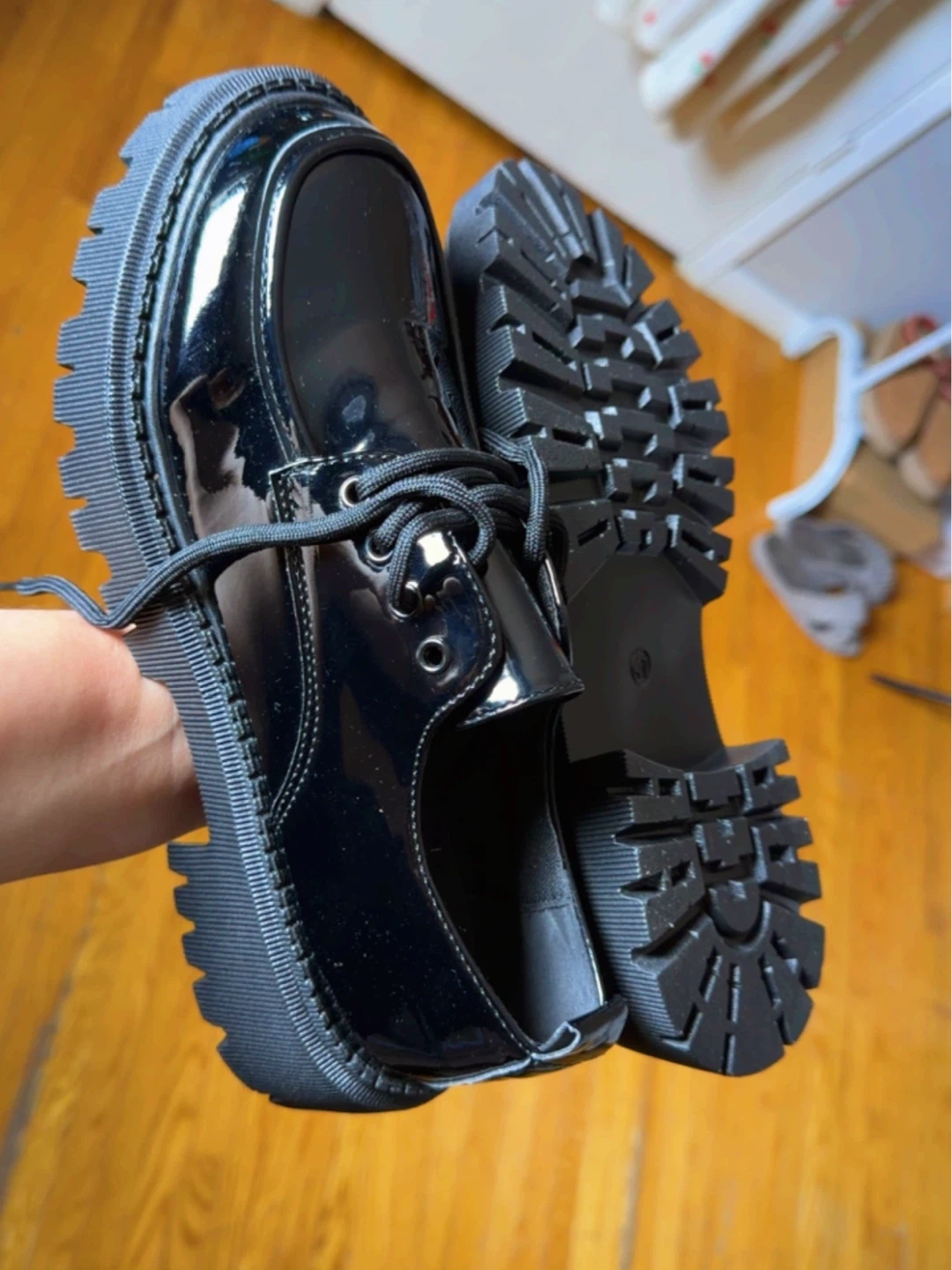 Black Platform Oxford Shoes - Size 41 - photo 2