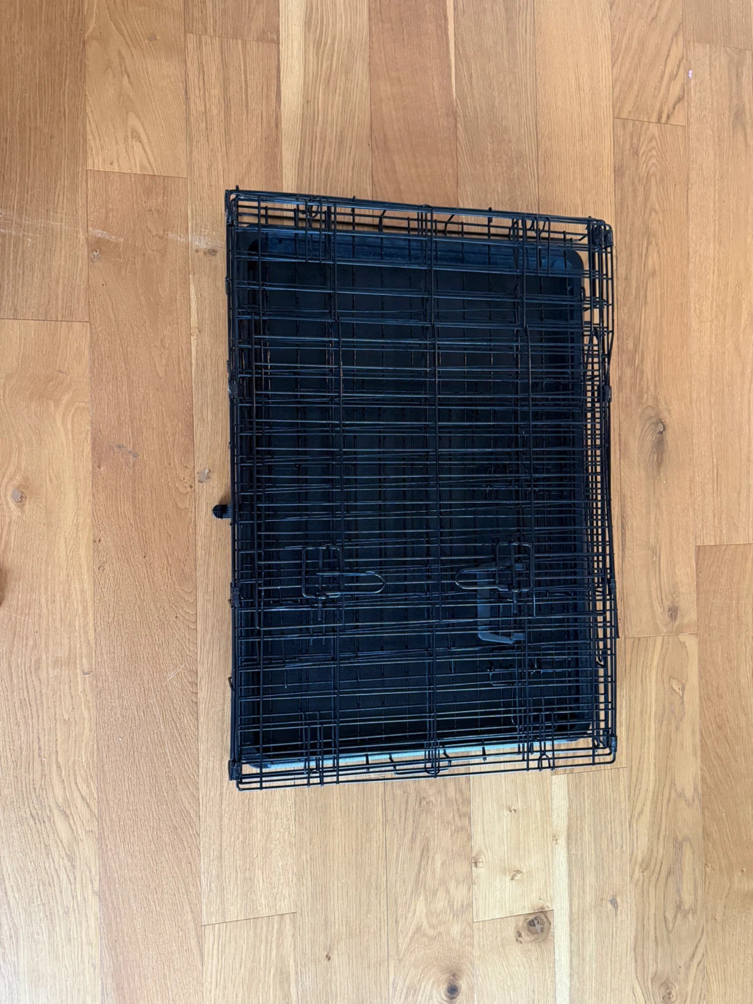 Black Metal Dog Crate - photo 2