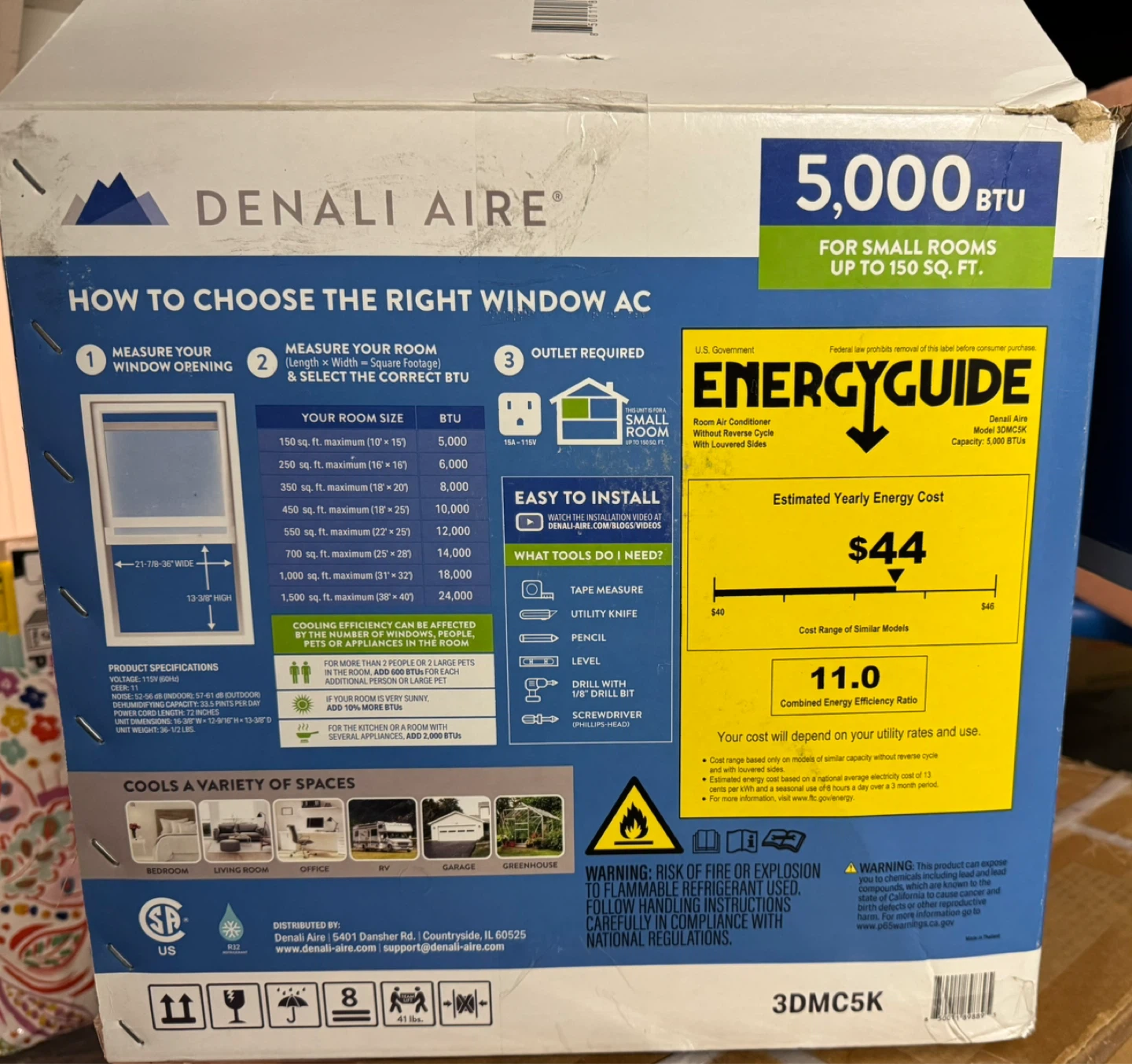 Denali Aire 5000 BTU Window Air Conditioner - photo 5