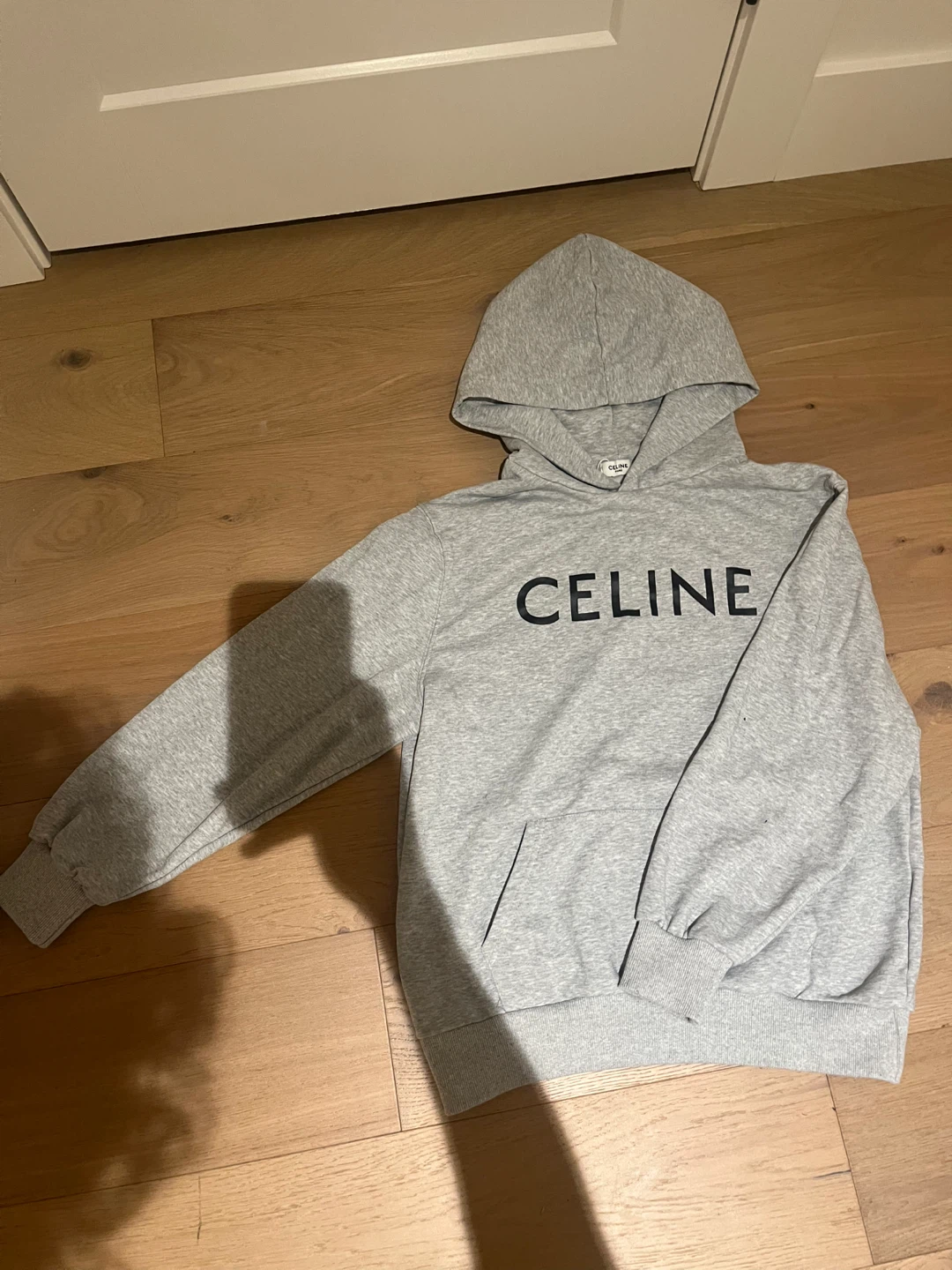 CELINE Grey Logo Hoodie