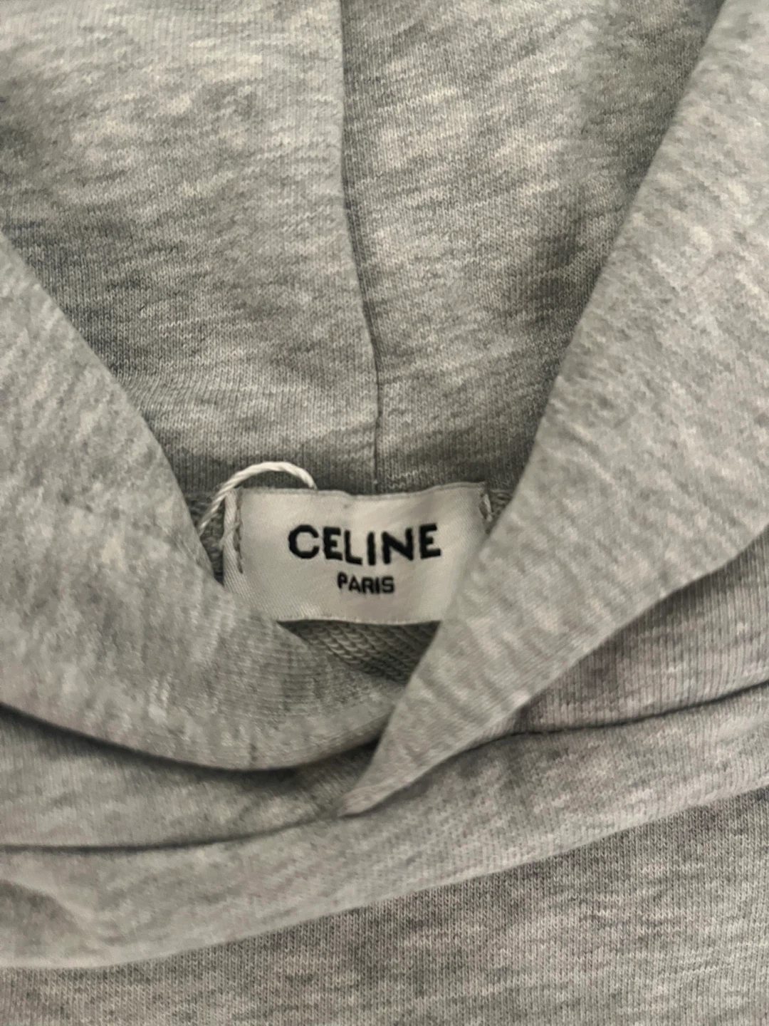 CELINE Grey Logo Hoodie - photo 2