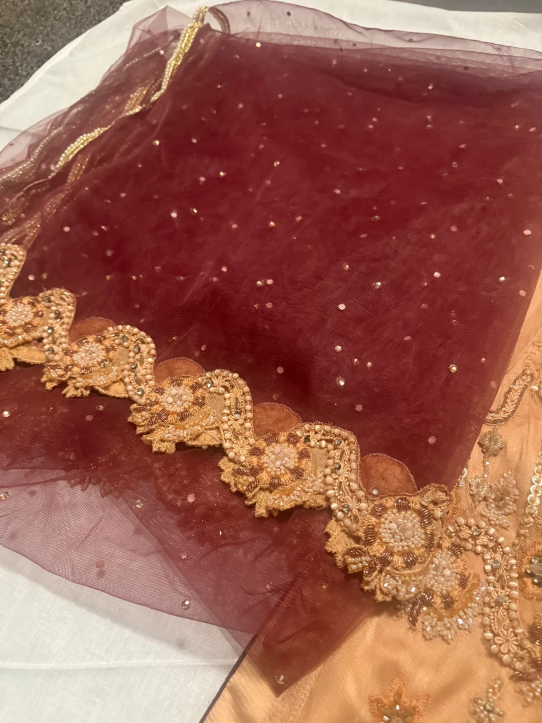 Embellished kameez shalwar with dupatta - photo 3