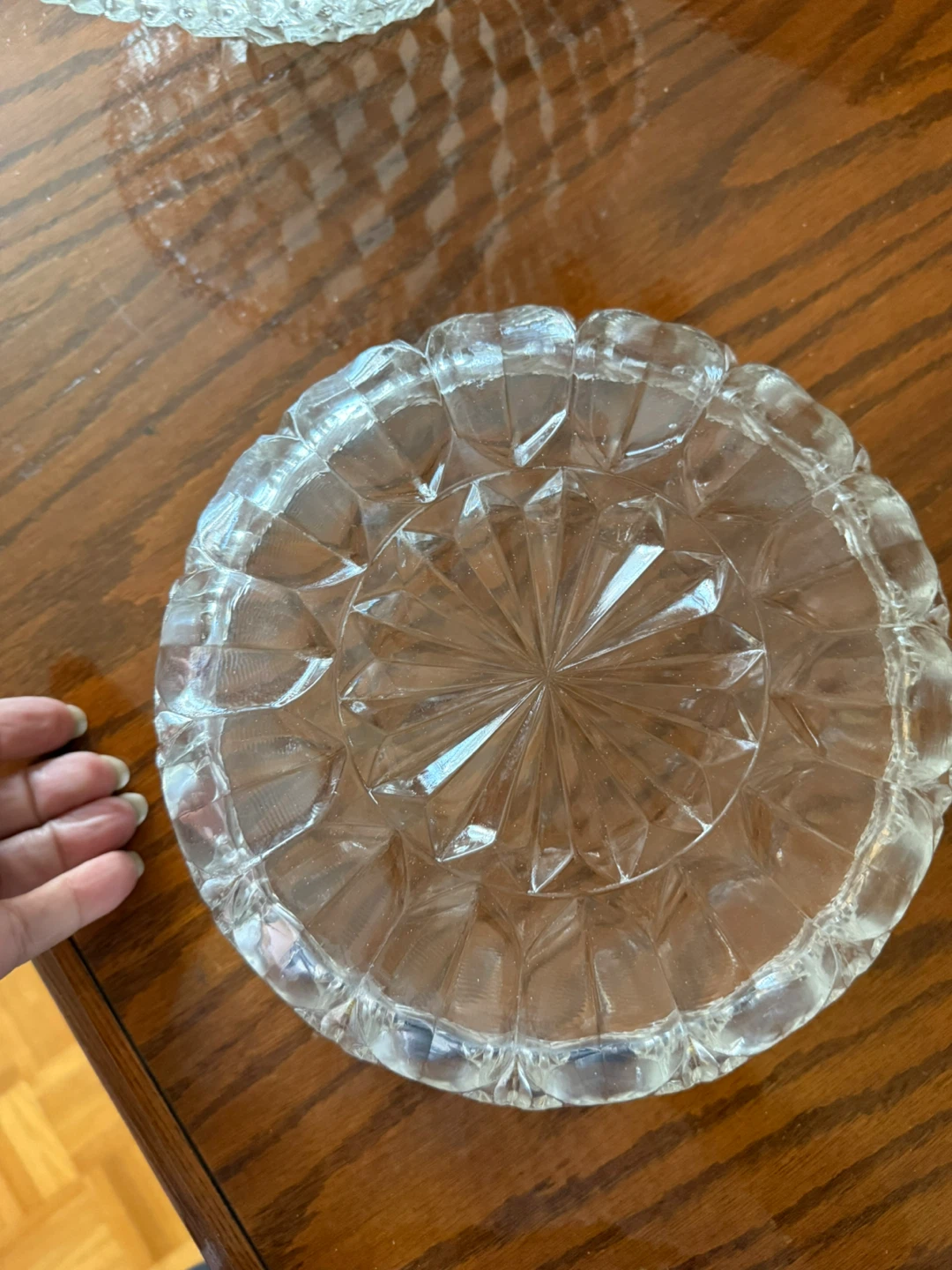 Glass fruit or salad bowl - photo 2