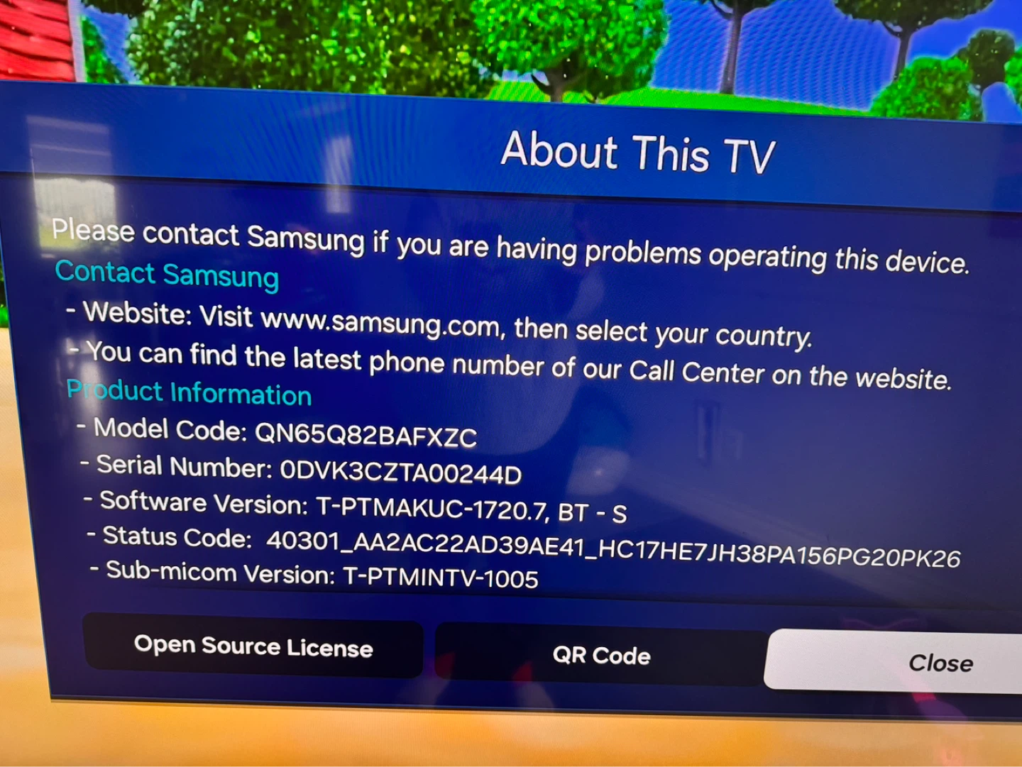 Samsung QN65Q82BAFXZC 65 inch QLED 4K Smart TV - photo 3