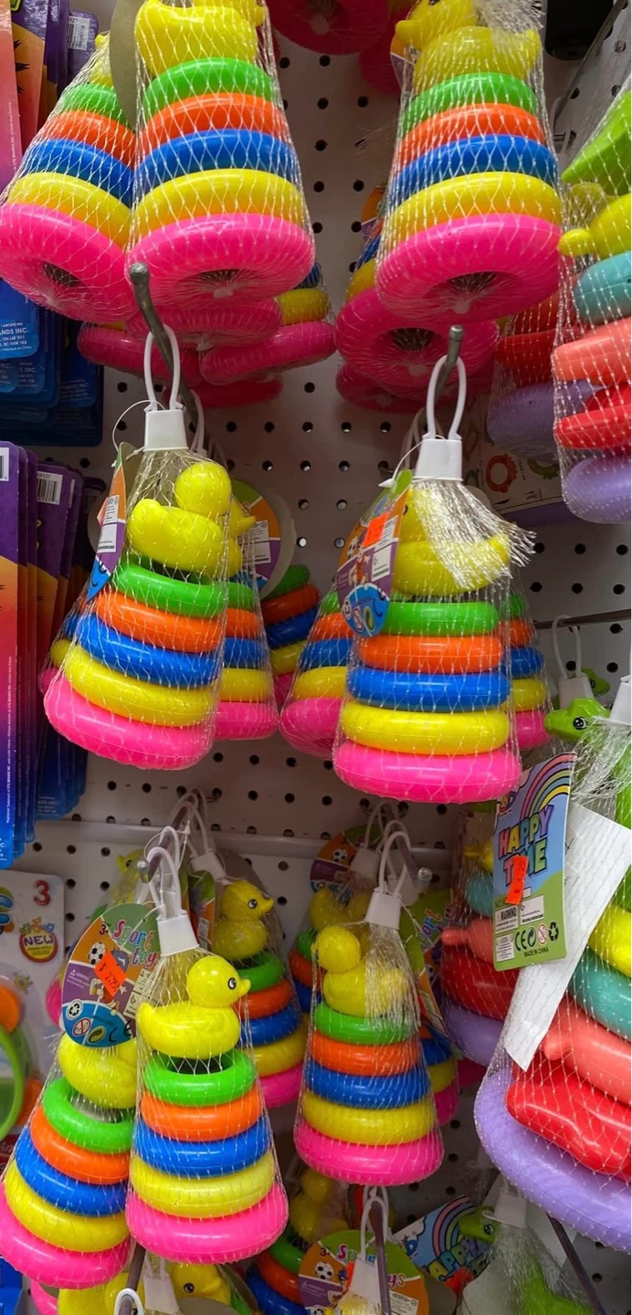 Colorful Stacking Rings Toy with Duck