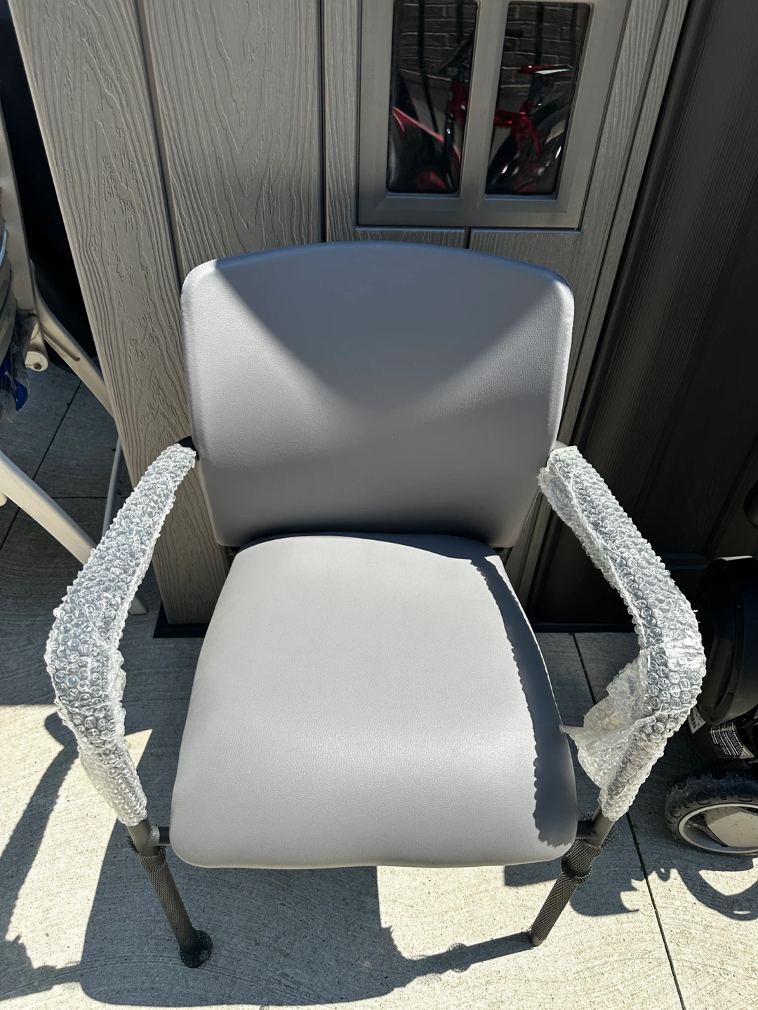 Grey Accent Chair with Armrests - photo 3