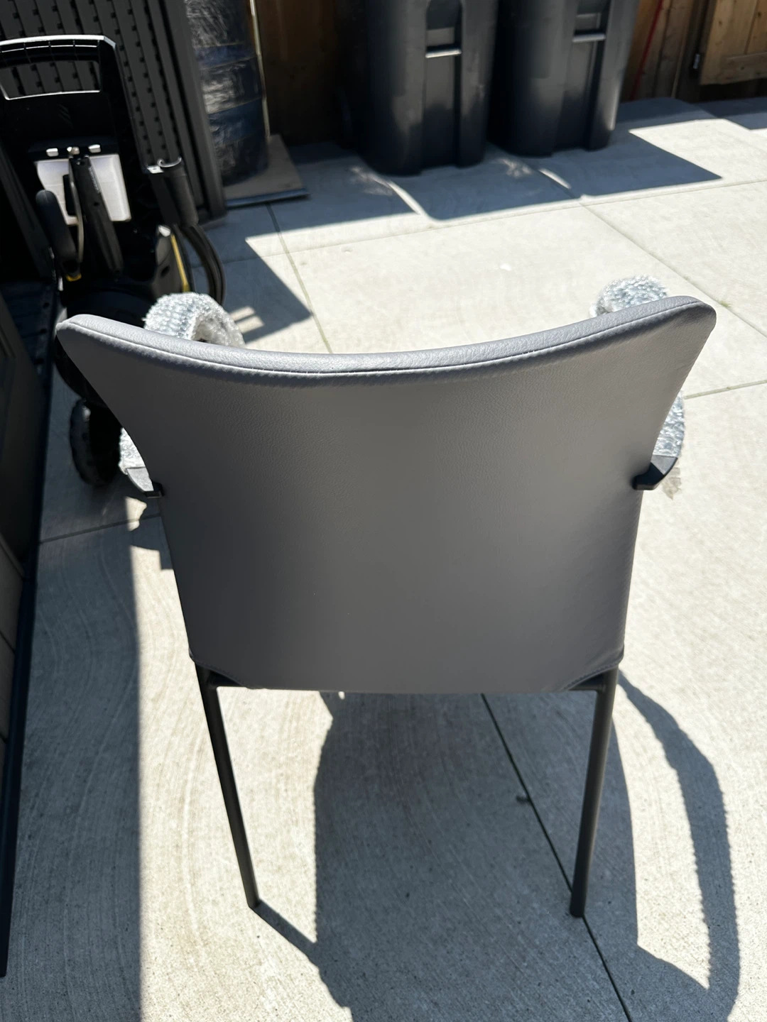 Grey Accent Chair with Armrests - photo 4