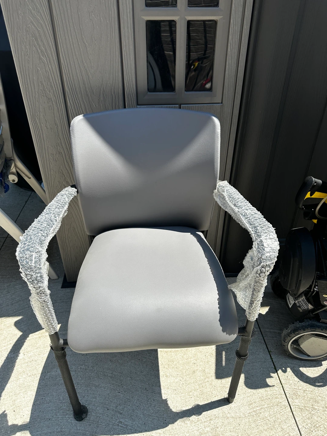 Grey Accent Chair with Armrests - photo 2