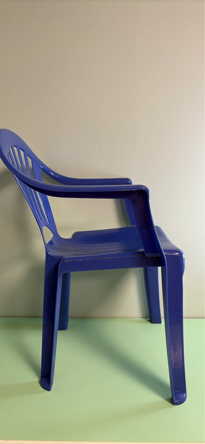 Kid Plastic Blue Chair - photo 2