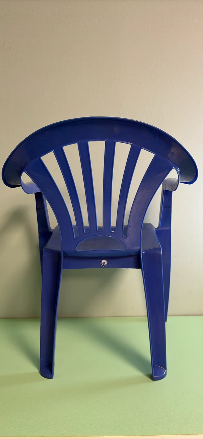 Kid Plastic Blue Chair