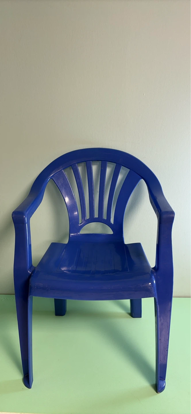 Kid Plastic Blue Chair - photo 3
