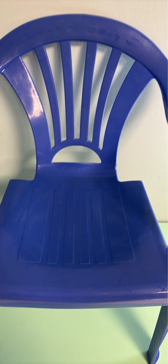 Kid Plastic Blue Chair - photo 5