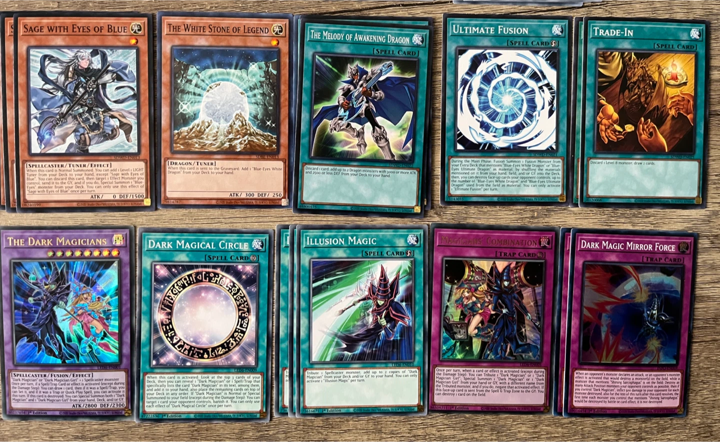 Yugioh - Blue Eyes, Dark Magician, Mermail, Purrely Cards &more - photo 3