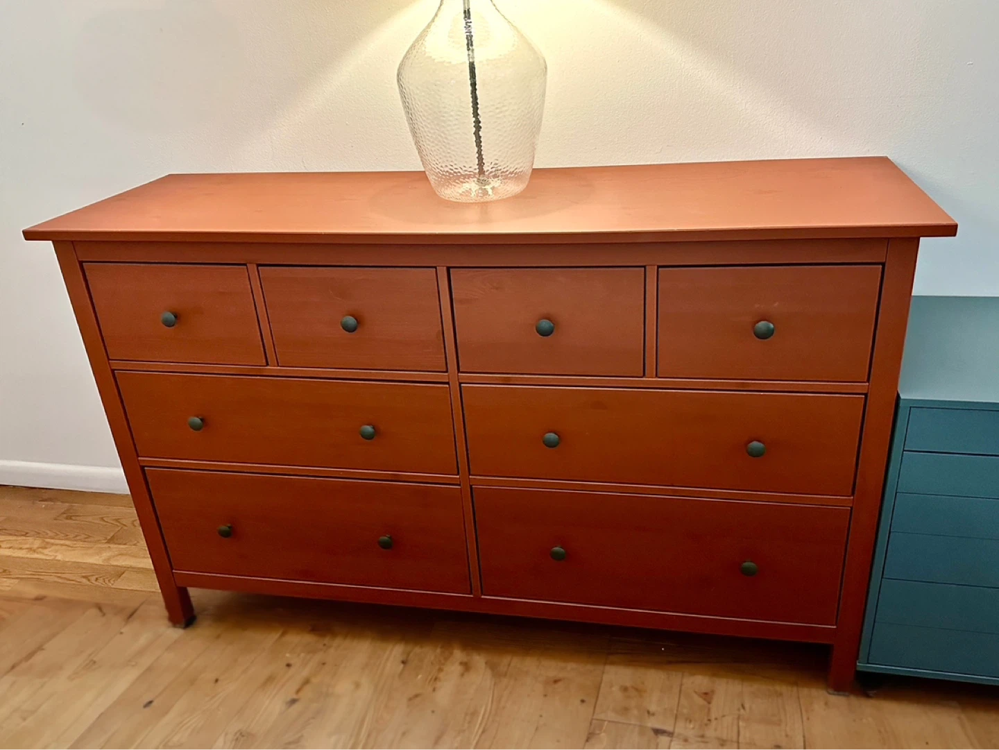 IKEA HEMNES Red 8-Drawer Dresser