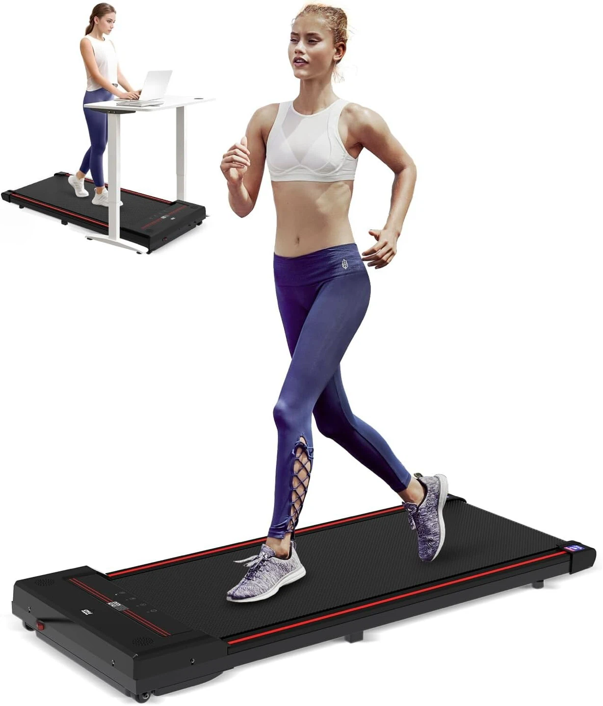 Compact Folding Under-Desk Treadmill