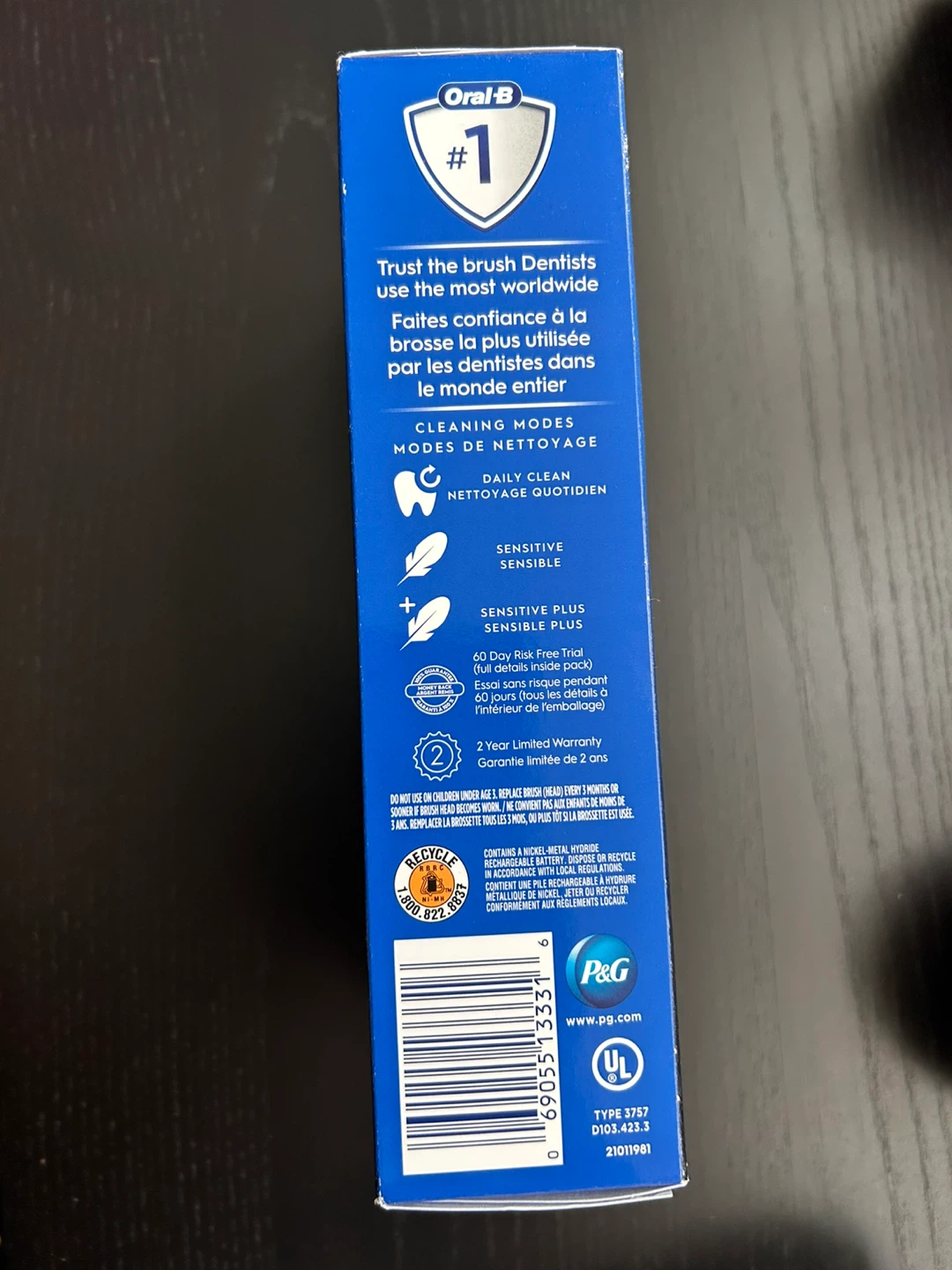 Oral-B Pro 500+ Rechargeable Toothbrush *New in Box! - photo 2