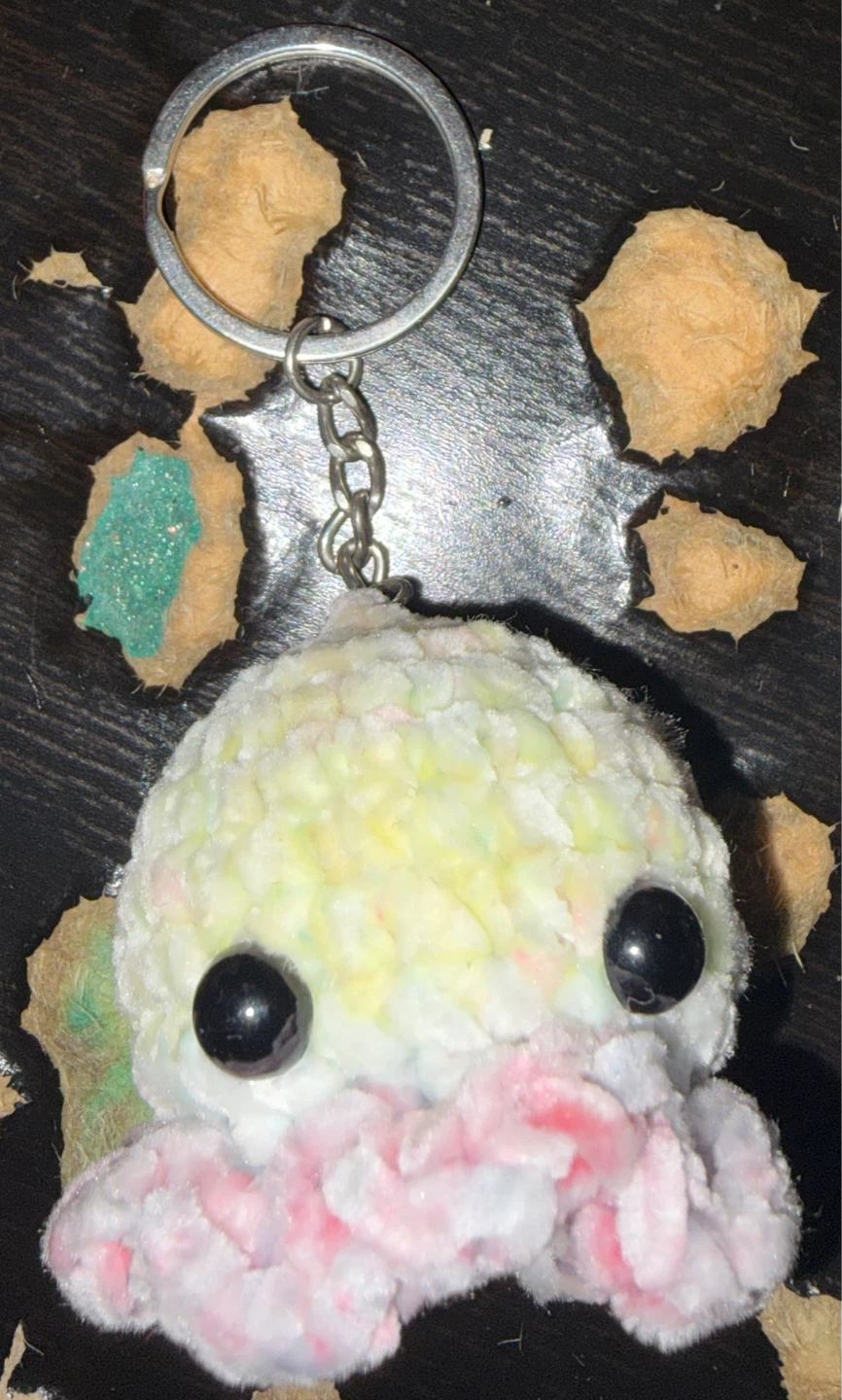 Plush Kawaii Octopus Keychain