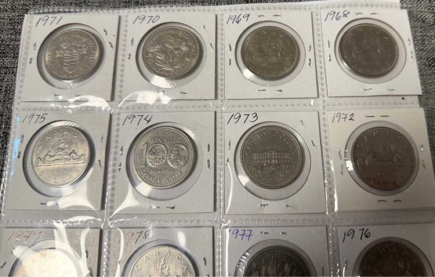 Collection of Canadian 1$ Coins (1968-1987) - photo 3