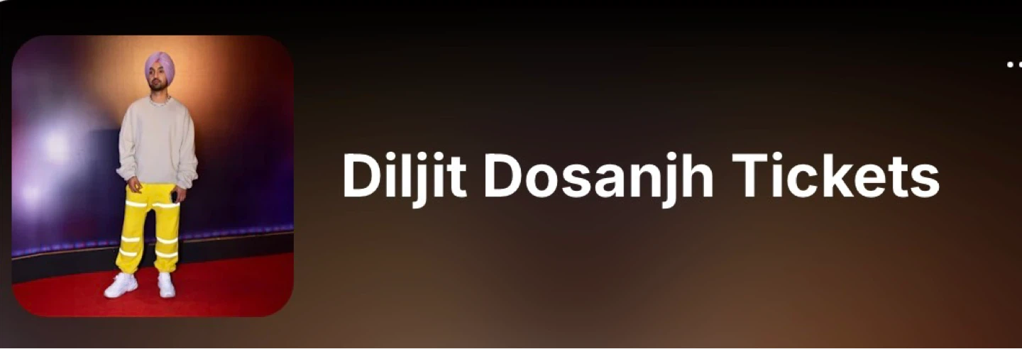 Diljit Dosanjh Tickets