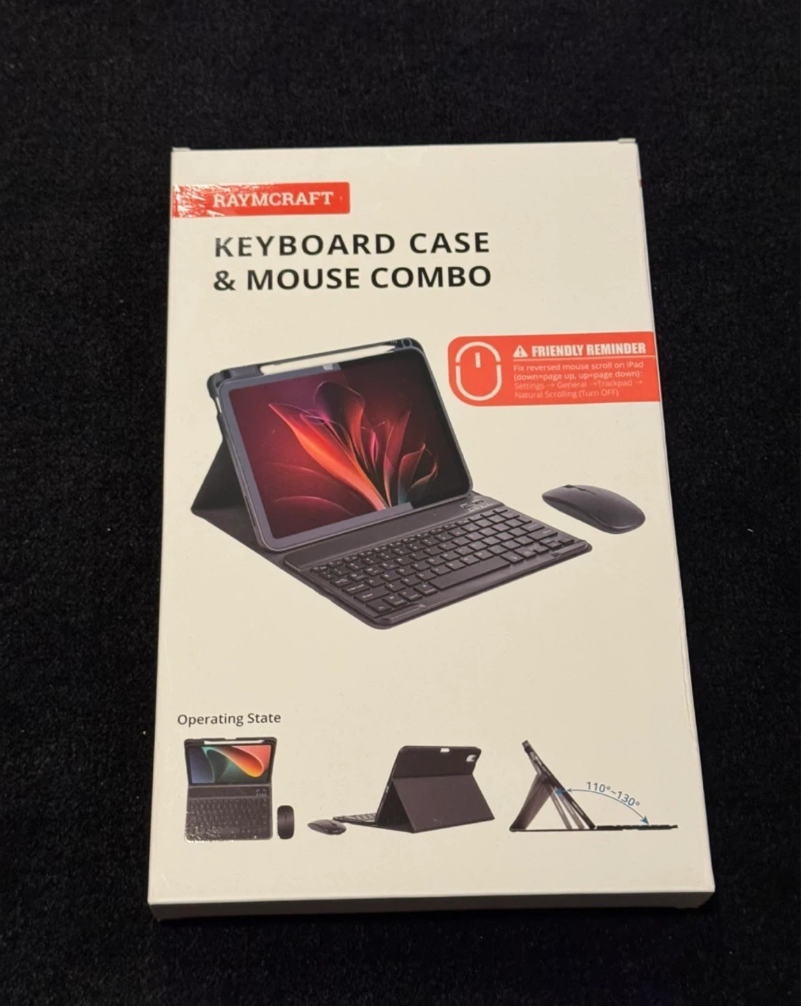 iPad Air 11” Case with Keyboard + Mouse M3/M2 (Blue)