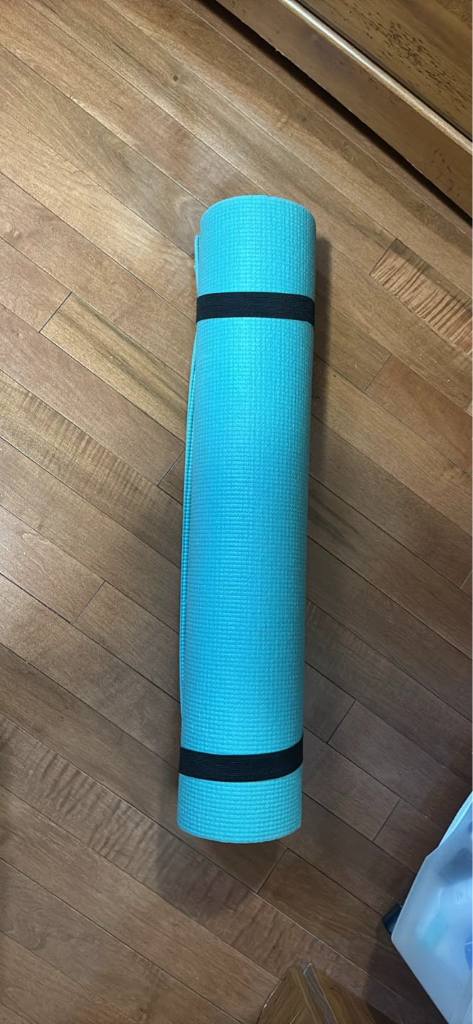 Teal Yoga Mat with Straps