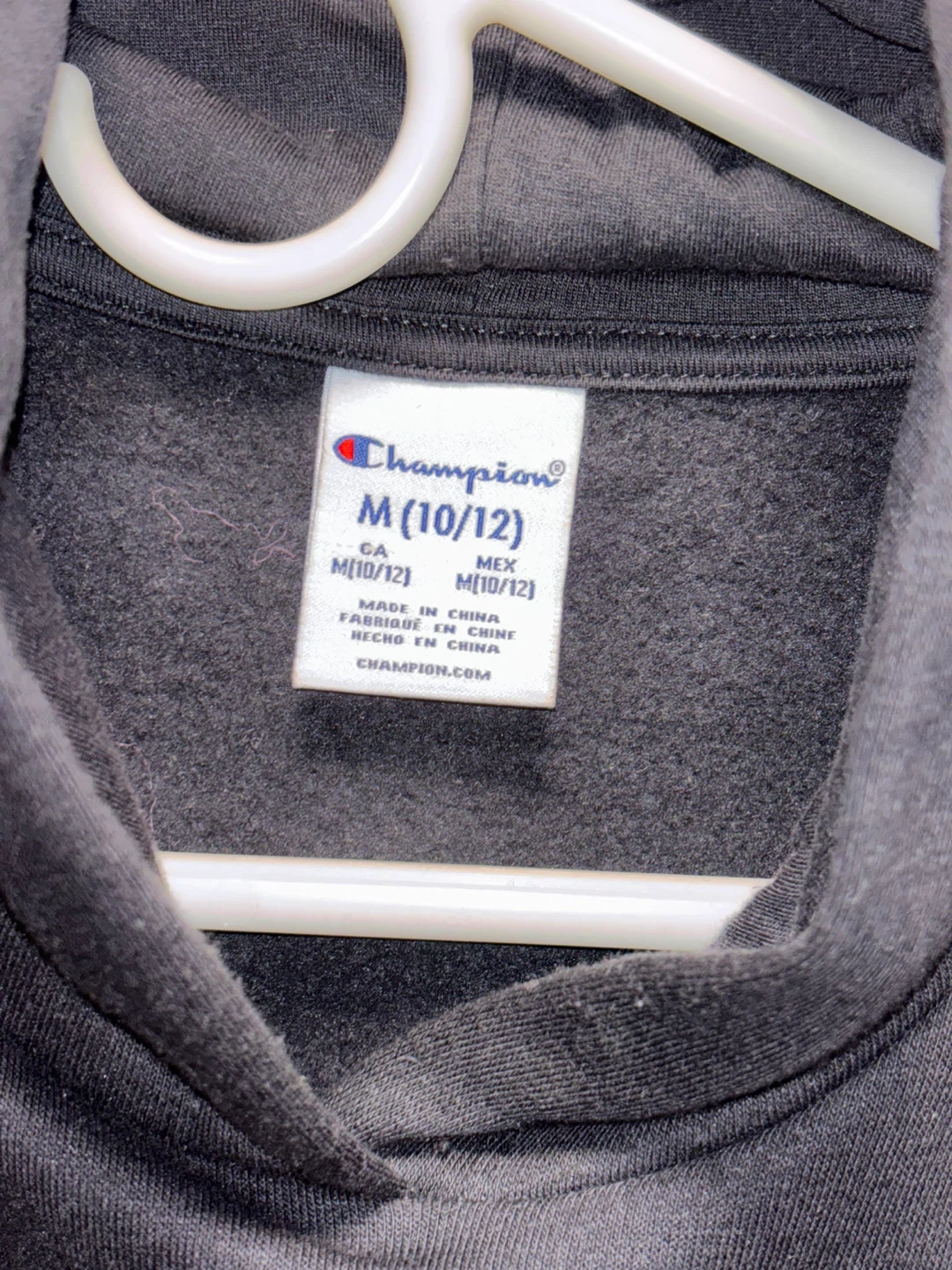 Champion Black Hoodie Youth Size M (10/12) - photo 3