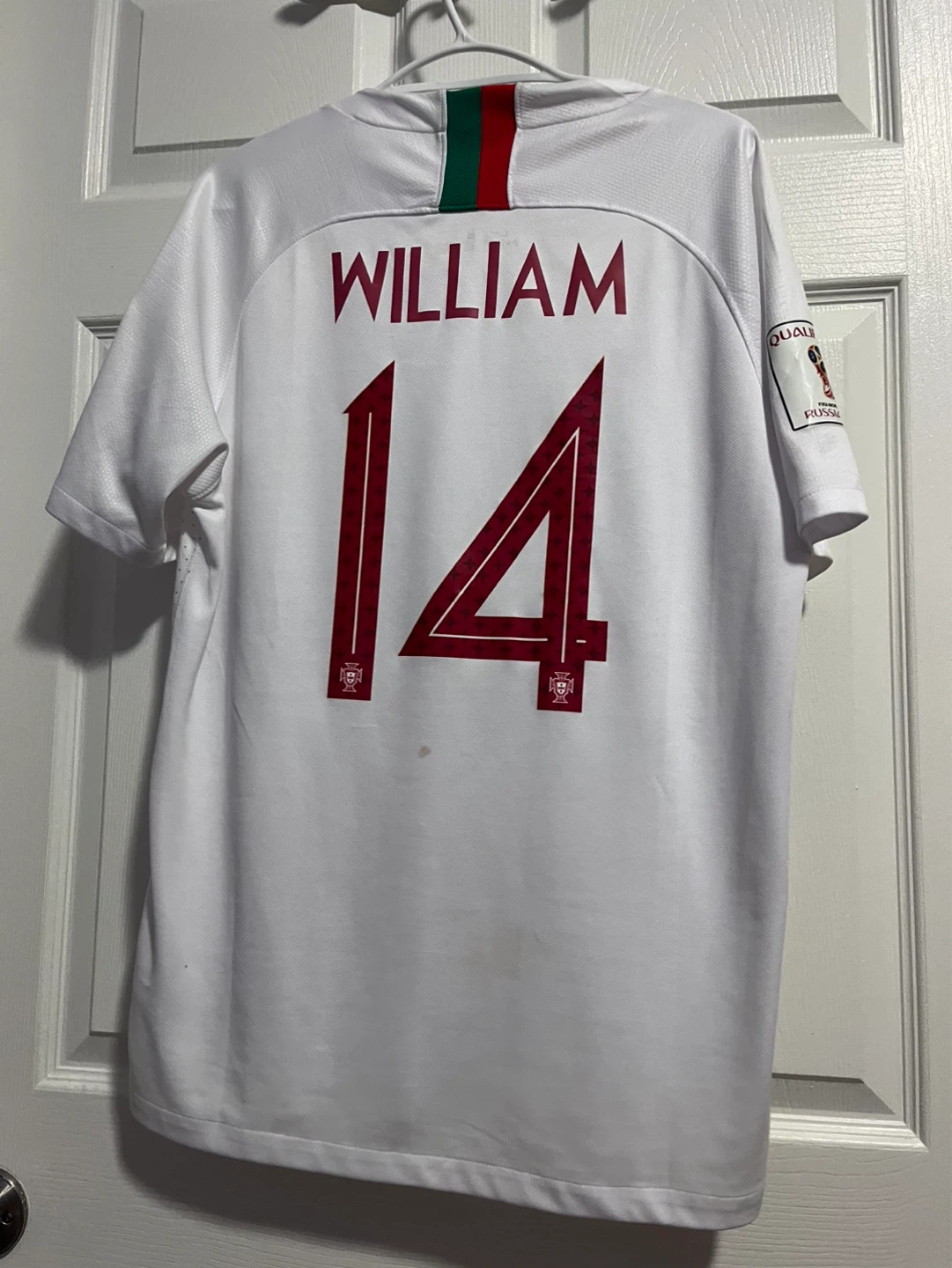 Portugal 2018 World Cup Qualifiers Soccer Jersey William #14 - photo 3