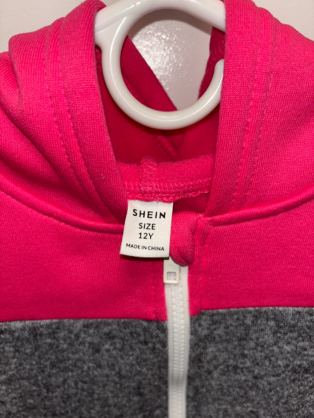 SHEIN Colorblock Zip-Up Hoodie - Size 12Y - photo 3