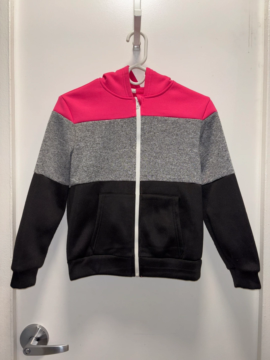 SHEIN Colorblock Zip-Up Hoodie - Size 12Y