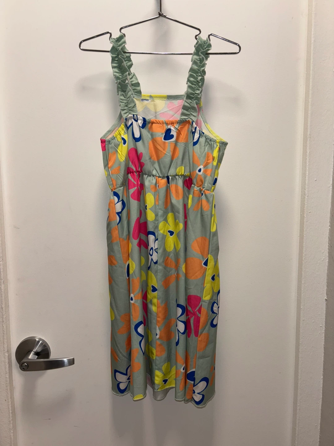 SHEIN Girls Floral Ruffle Strap Dress Size 11Y - photo 2