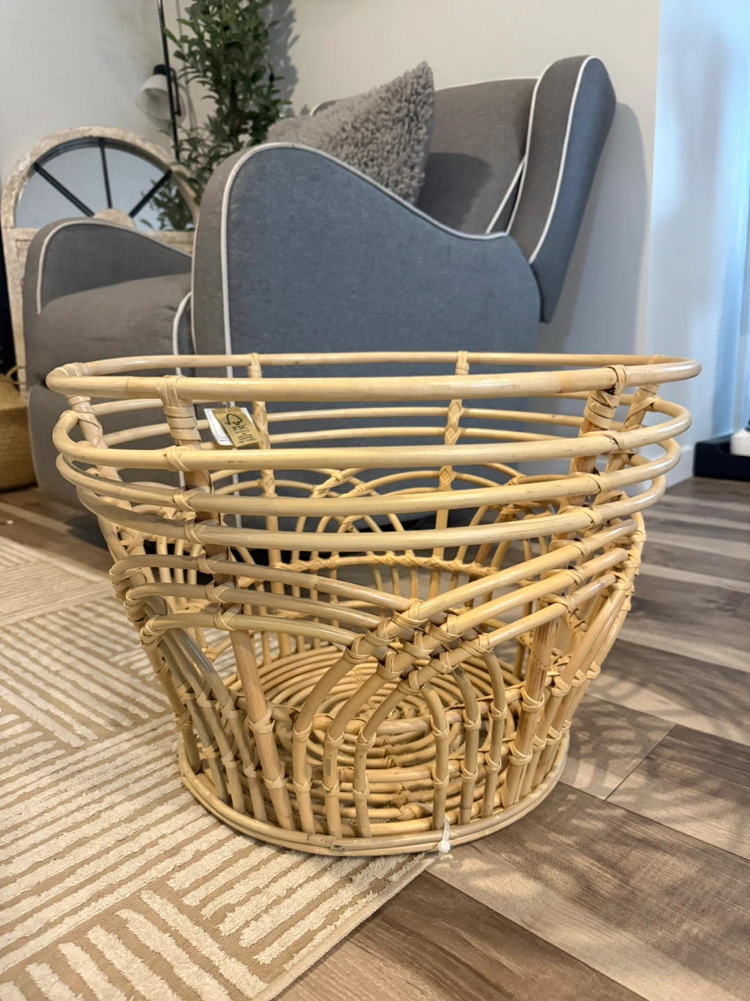 H&M Home Large Rattan Storage Basket