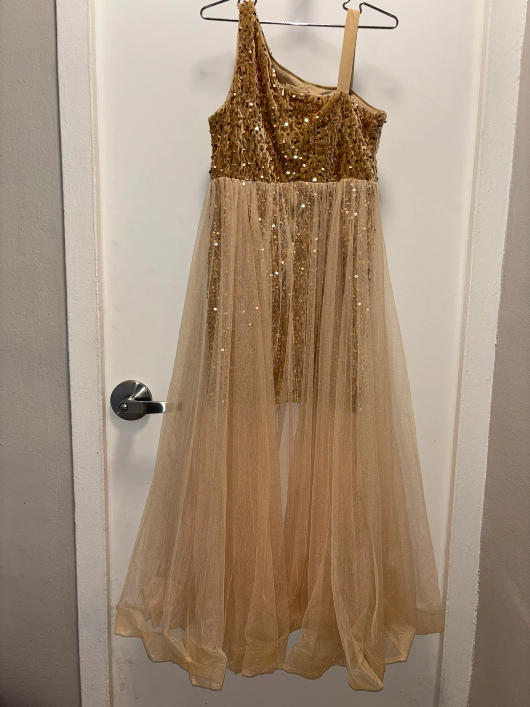 ALISA & LEO Gold Sequin Tulle Dress - US 12Y - photo 5